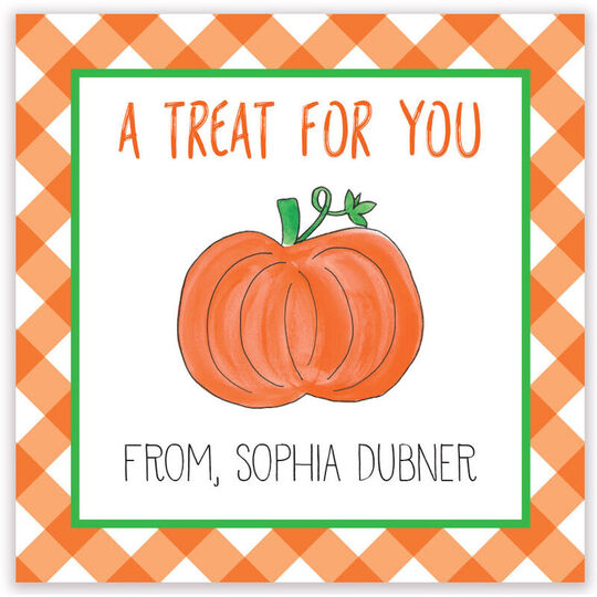 Pumpkin Gift Stickers